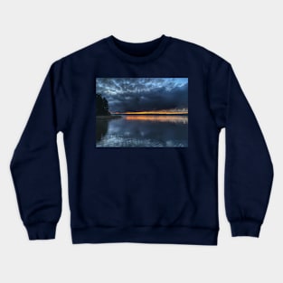 evening at a lake Crewneck Sweatshirt